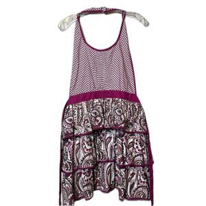 Simply Envogue Floral Kitchen Chef Apron 100% Cotton Pink Floral Cottagecore